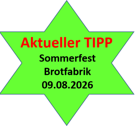 Ankündigungsstern-Brotfabrik Sommerfest