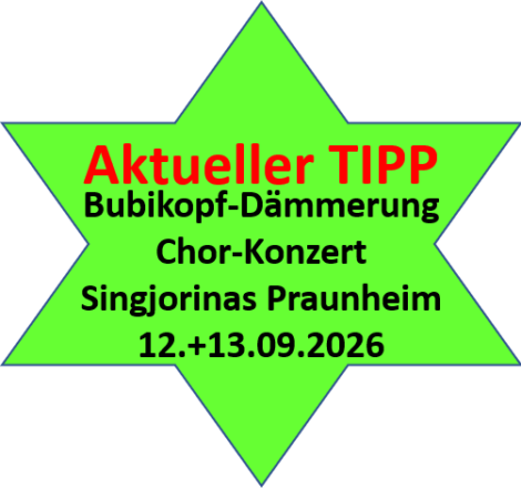 Ankündigungsstern-Bubikopf Konzert 2026